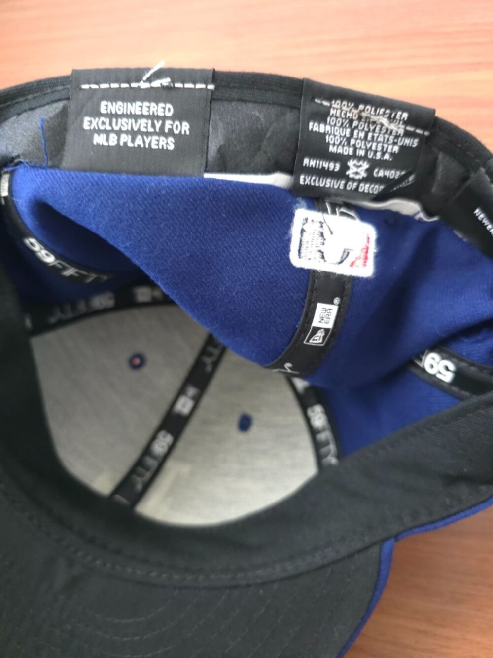 Los Angeles Dodgers New Era 59FIFTY Fitted MLB Official On-Field Cap Sz 7-3/8 - Picture 10 of 10